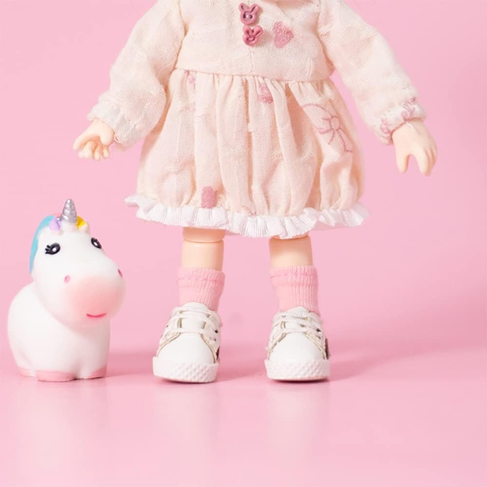 niannyyhouse OB11 Socks Set for 11cm Dolls 6 Pairs Soft Material Comfortable Fit