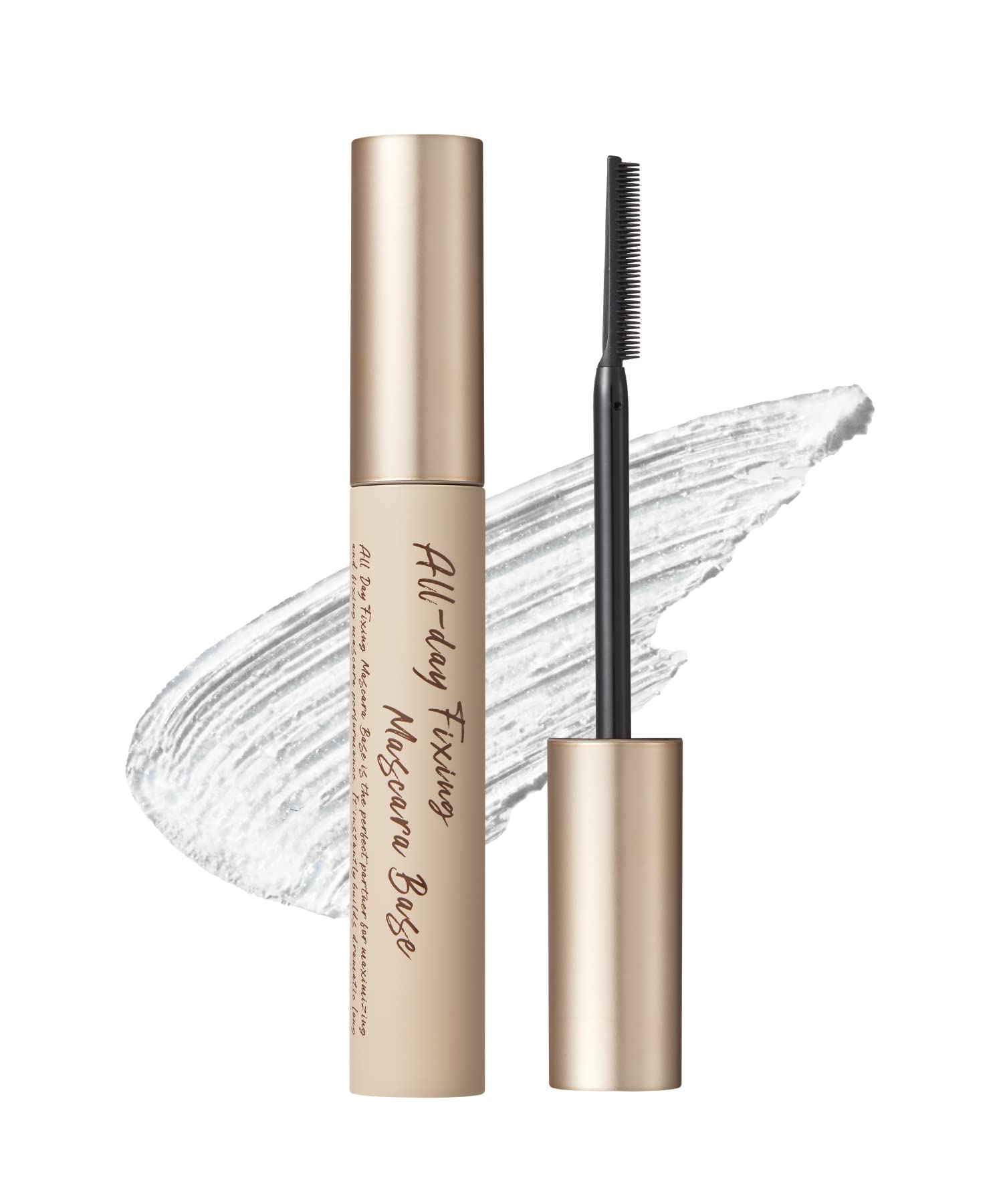 

Milk Touch All-Day Finching Mascara Base - Waterproof, Creates Clumped Lashes, Clear