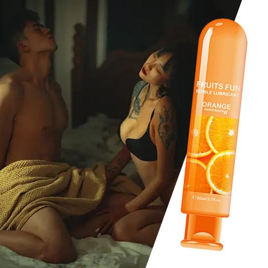 Yousheng 80ML Sex-Gleitmittel auf Wasserbasis, nicht fettend, natürlicher Pflanzenextrakt, Lustverstärker, hinterlässt keine Flecken, Erdbeer-Blaubeer-Geschmack für Paare