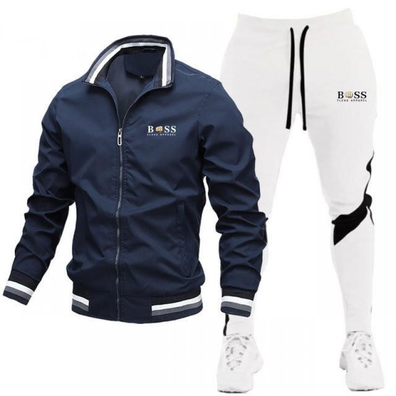 Mens Casual Suit Set With Pilot