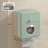 Punch-Free Waterproof Toilet Paper Holder with Storage