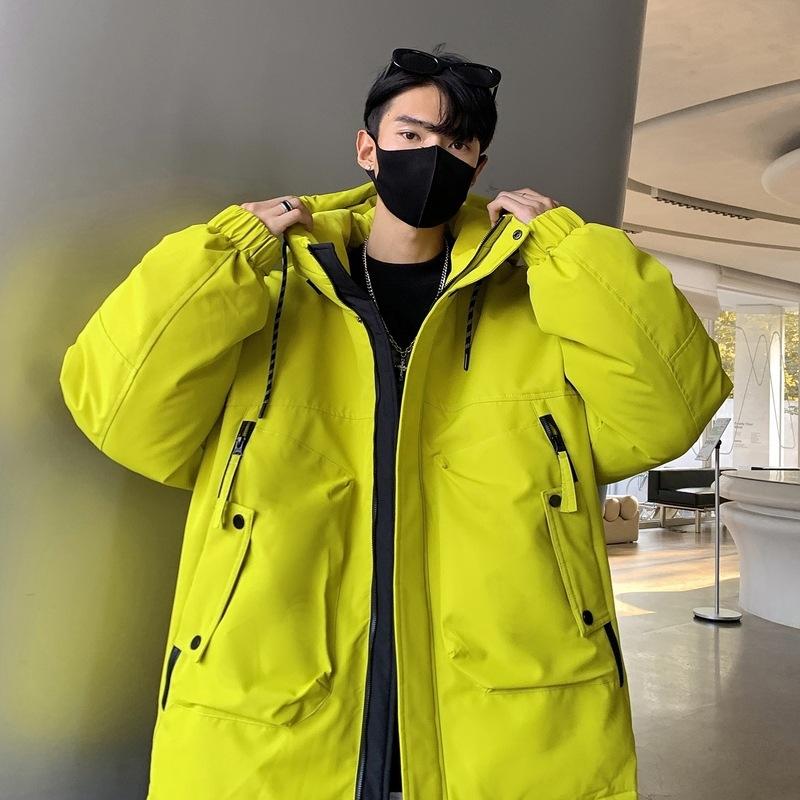 Winter New Hooded Down Jacket Hong Kong Style Versatile Thickened Couple's Jacket Thickened Multi-color Whitening Couple