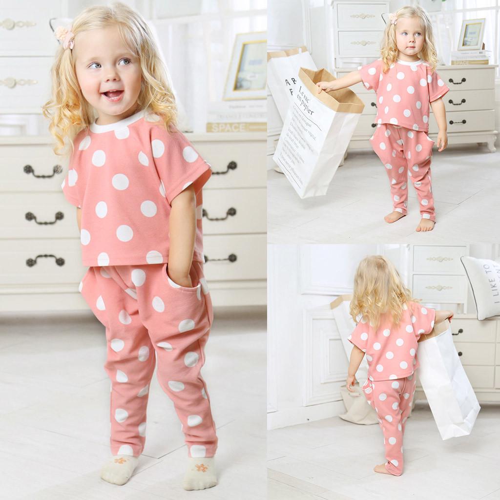 baby girl short sleeve pajamas