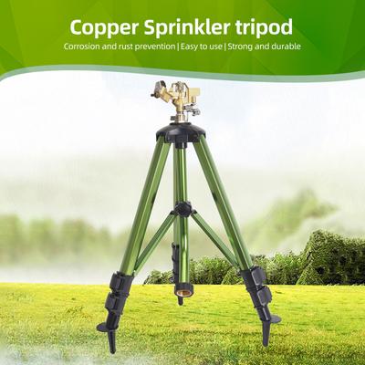 Impact Sprinkler On Tripod Base Heavy Duty Lawn Sprinkler 360 Degree Large Area Irrigation Brass Sprinkler Nozzle and