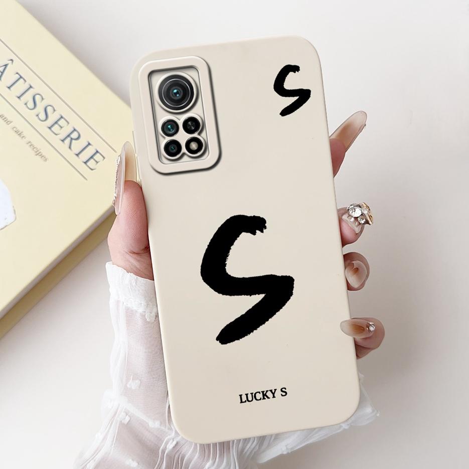 For Xiaomi Mi 10T Pro 5G Case Cute Lucky Letters Cover Soft Silicone Phone Case For Xiaomi Mi 10T Mi10T Pro 5G Back Cover Bumper