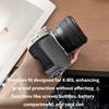 Camera Half Case PU Leather Anti-Scratch Camera Carry Case with Shoulder Strap Compatible with Fujifilm X-M5 Black