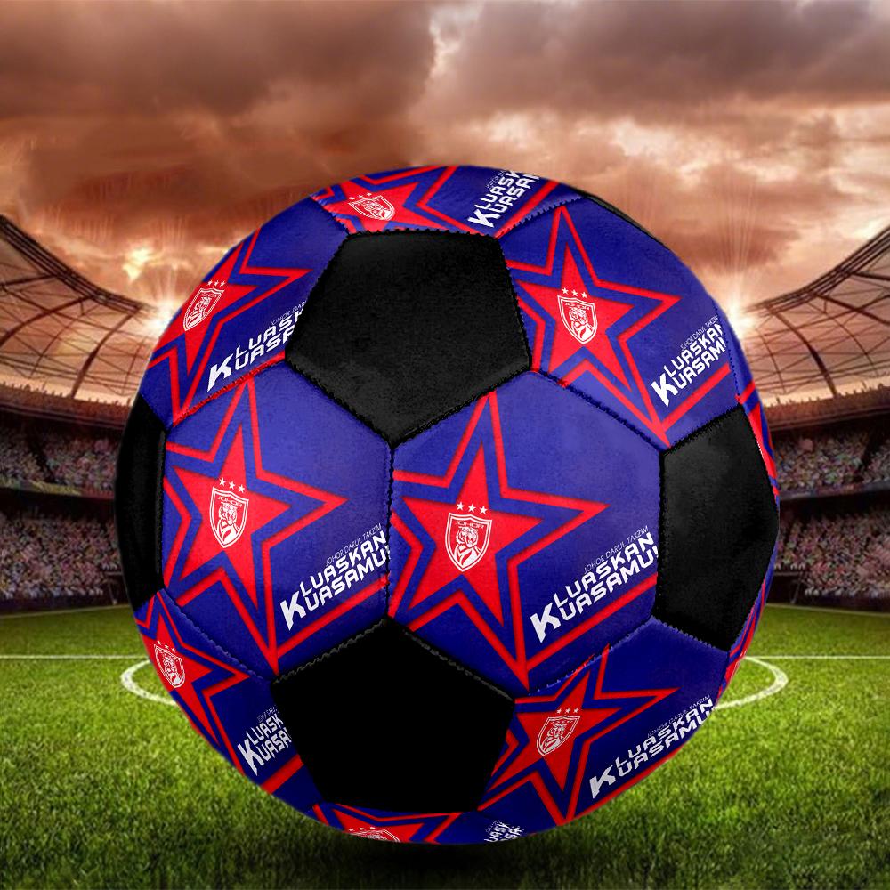 SIZE 5 Johor DT Soccer Ball Colorful All Ages Machine Stitched PVC Competition Ready Durable High-Bounce