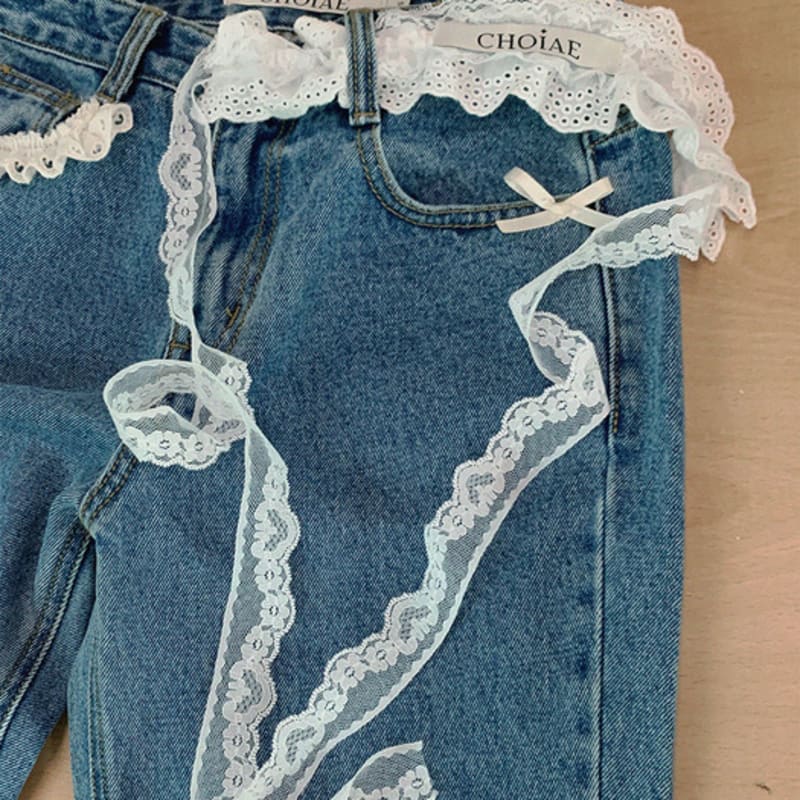 

CHOIAE Кружевной пояс ведьмы IVORY