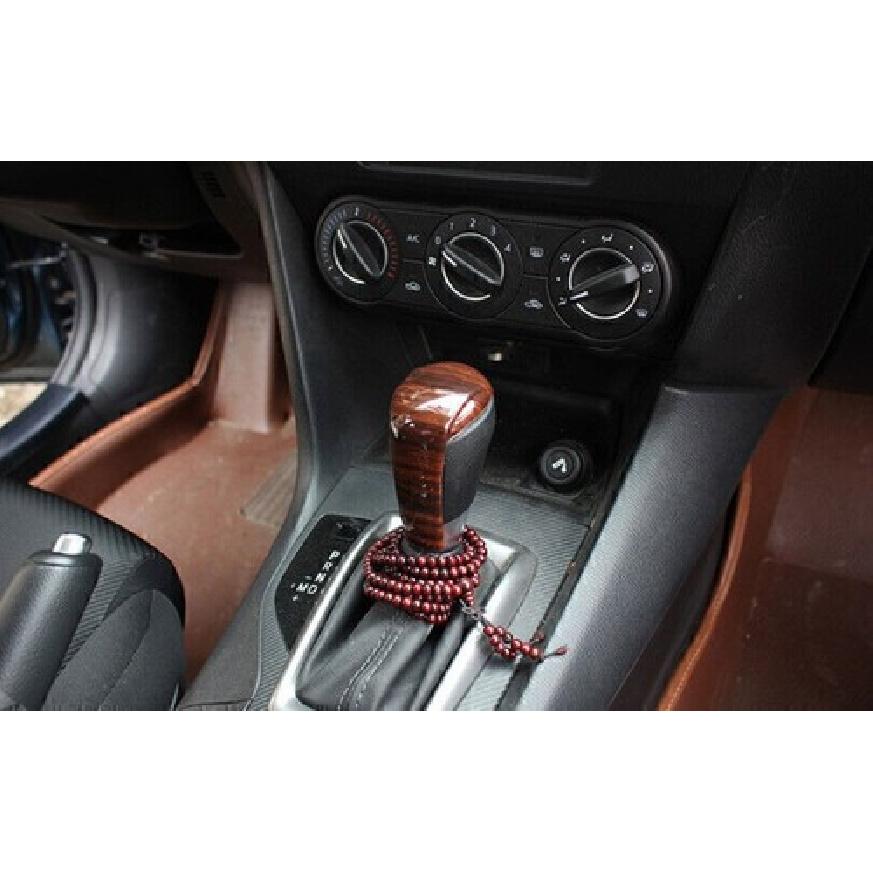 For Mazda 6 Atenza 2016-2017 Brown Wood Grain Center Console Gear Shift Knob 1PC