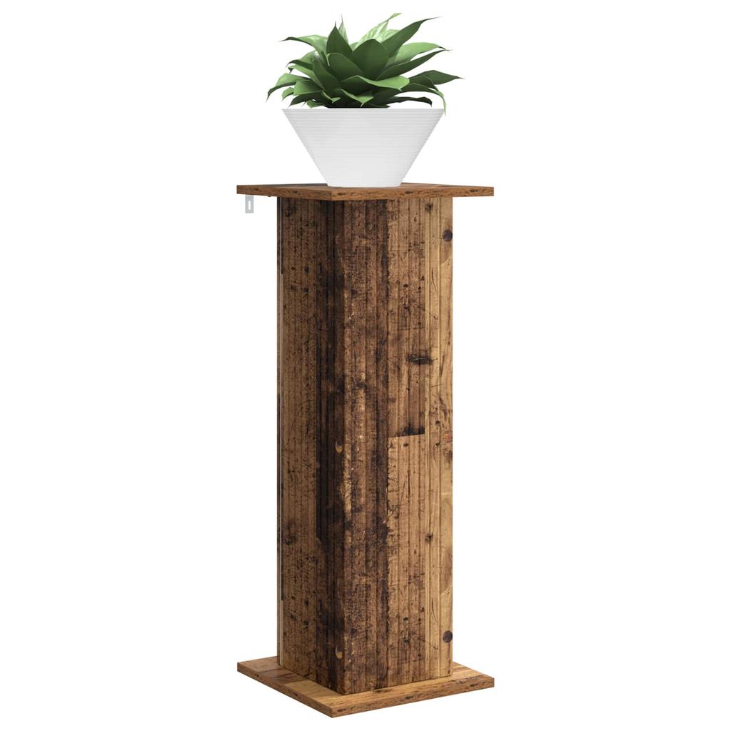 Plant Stand Reclaimed Wood Look 30.5 x 30 x 80.5 cm Engineered Wood