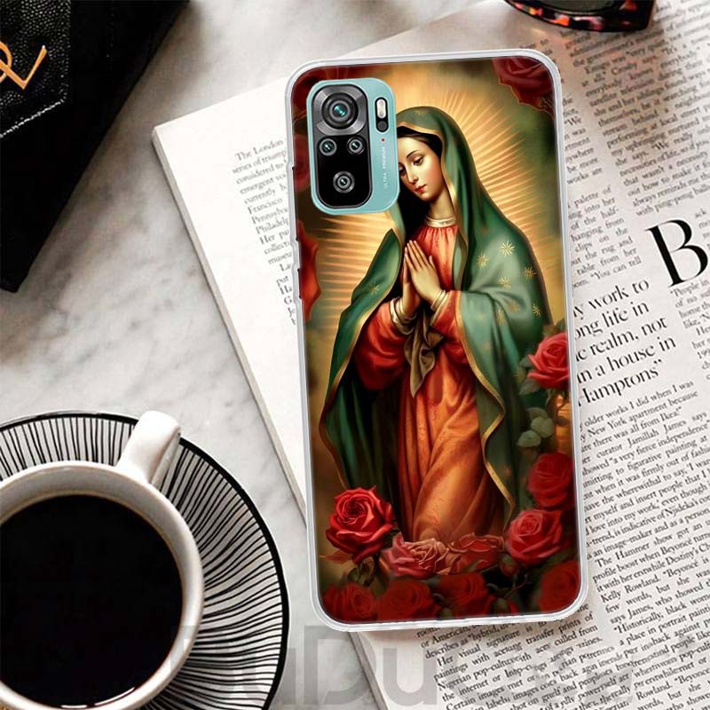 Jungfrau von Guadalupe Jungfrau Maria Hülle Für Xiaomi Redmi Note 10 9S 9 8T 8 Pro 7 5 Mi 9T 10T 11T 12T 11 12 Lite 12X A3 A2 A1 Druck