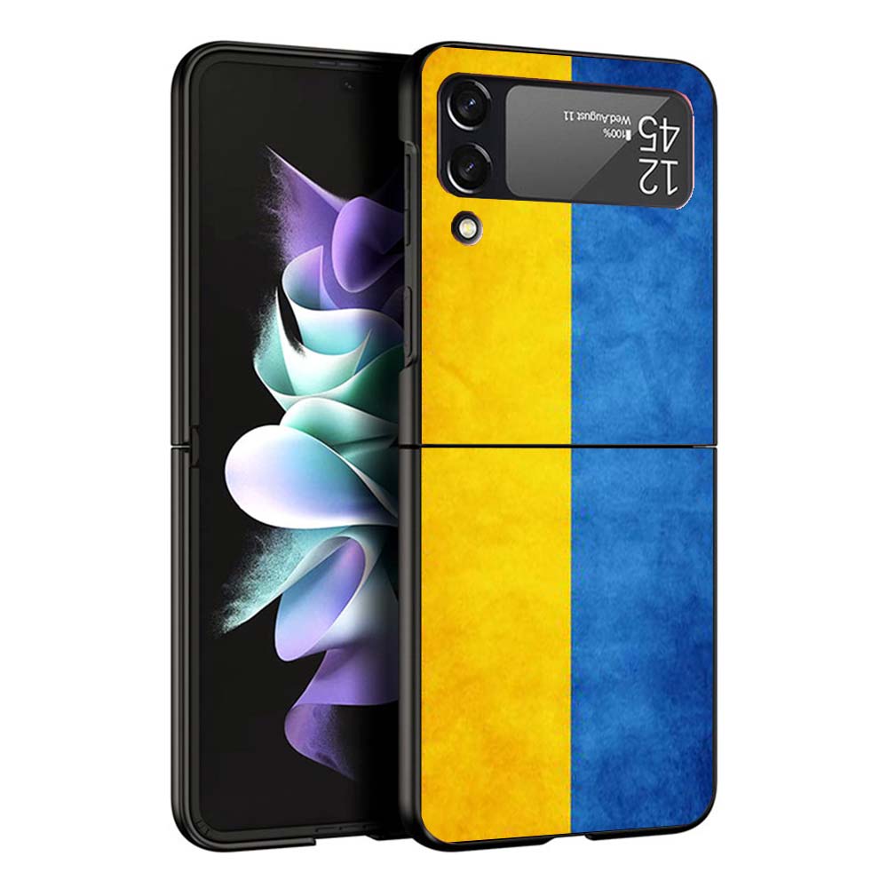 Ukraine Flag Phone Case For Samsung Galaxy Z Flip7 Flip6 5G Flip5 Flip4 Flip3 ZFlip 7 6 3 4 5 Shockproof Back Cover Galaxy Z Fli