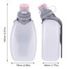 250ml Sports Water Bottle with Clip & Dustproof Lid Hydration Waist Bottle Running Belt Bottle for Camping Cycling Marathon