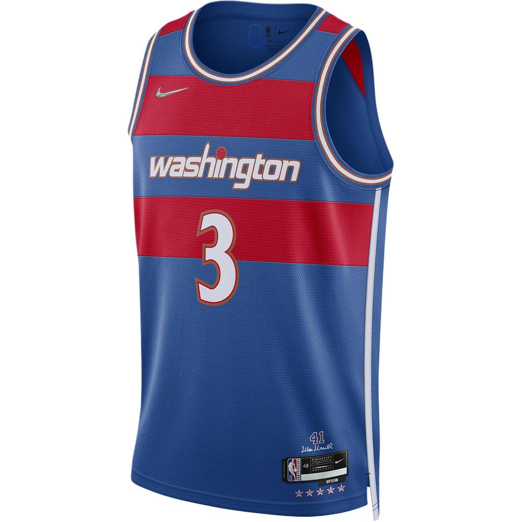 Nike Washington Wizzards Bradley Beal City Edition Jersey Blue Men Streetwear DB4048-477