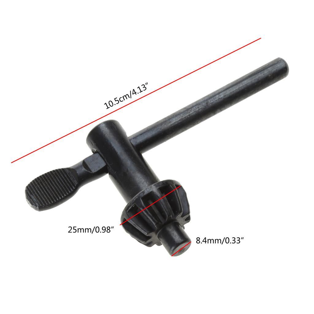 Chiave per Mandrino da Trapano Chiave a Cricchetto Chiave per Mandrino da Trapano Chiave per Trapano Elettrico Strumento di Bloccaggio con Chiave a T Pilota da 1/4''