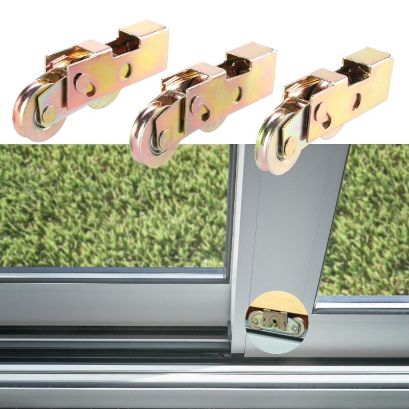 3pcs Patio Door  Roller Assembly Aluminum Sliding Glass Door Rollers Set Glidings Door Roller Assemblies for House