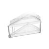 Disposable Triangular Plastic Dessert Cups with Lids