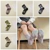 5Pairs Breathable Floral Short Socks Patchwork Retro Socks Comfortable Mid Tube Socks  Autumn