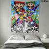 Run Mario Block Wall Hanging Printed Fabric Blanket Decorative Tapestries for Bedroom Living Room Home Decor