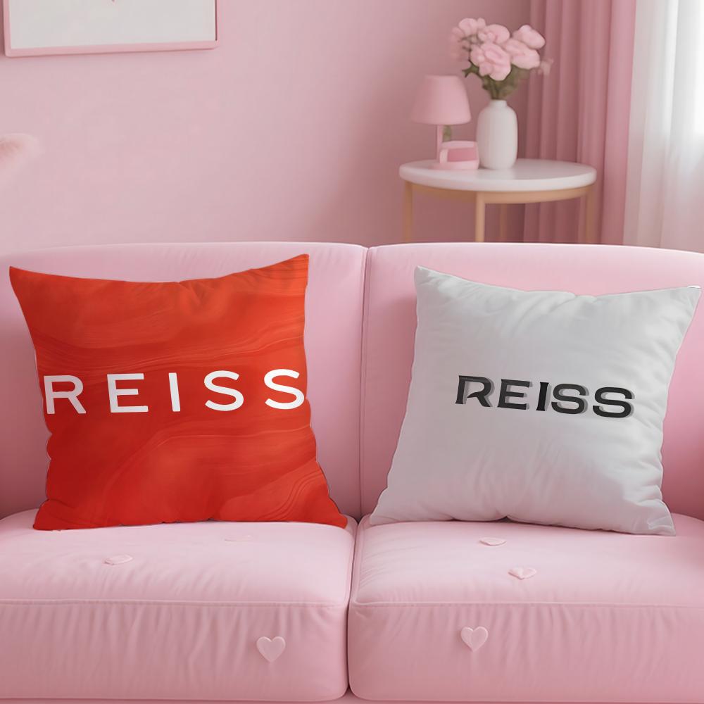 Klassische Modemarke Reiss Kissenbezug Weich Leicht zu waschen Kissenhülle Vielseitig für Sofa Bett Reise und Büro