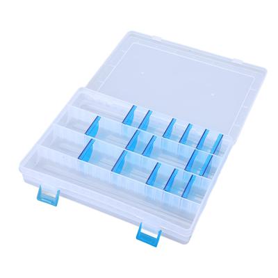 Angelzubehör-Tablett Kunststoff Klar Leicht Angelzubehör-Aufbewahrungsbox mit Einsätzen für Angelhaken