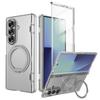 360° Rotating Magnetic Bracket Holder Hinge Magsafe Case for Samsung Galaxy Z Fold 7 6 Tempered Screen Glass Film Protect Wireless Charging Hard Cover
