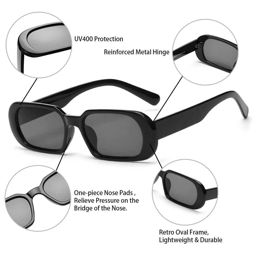 Retro Sunglasses for Women Small Oval Frame Sun Glasses Fashion Shades UV400 Eyewear Summer Accessories