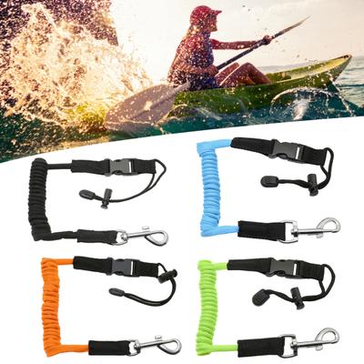 Kayak Paddle Leash Heavy Duty Retractable Coiled Lanyard Tether Strap Anti-lost Rope for Kayaking Boating Canoeing Paddle Board Accessories