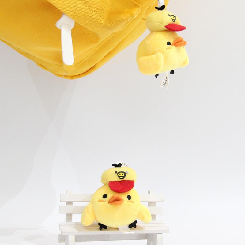 Cute Bird Keychain Plush Toy With Cartoon Design For Bag Decoration