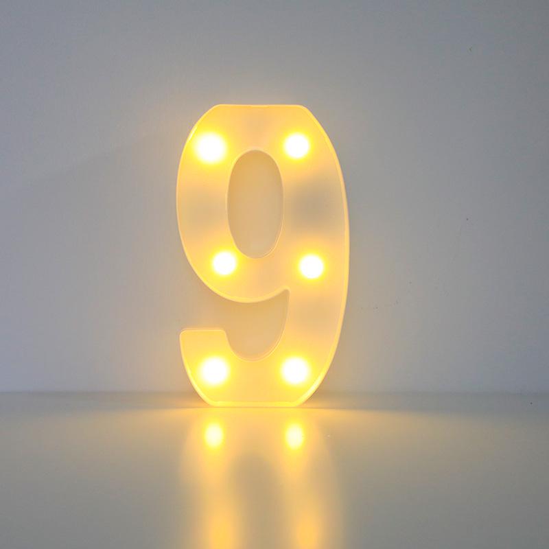 Romantic Letter & Number Lamp - Birthday Proposal Surprise Scene Decoration