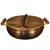Old Copper Pot Induction Cooker Copper Pot Soup Pot Shabu Shabu Domestic Hot Pot Pots Anti Scalding Handle Copper Hot Pot