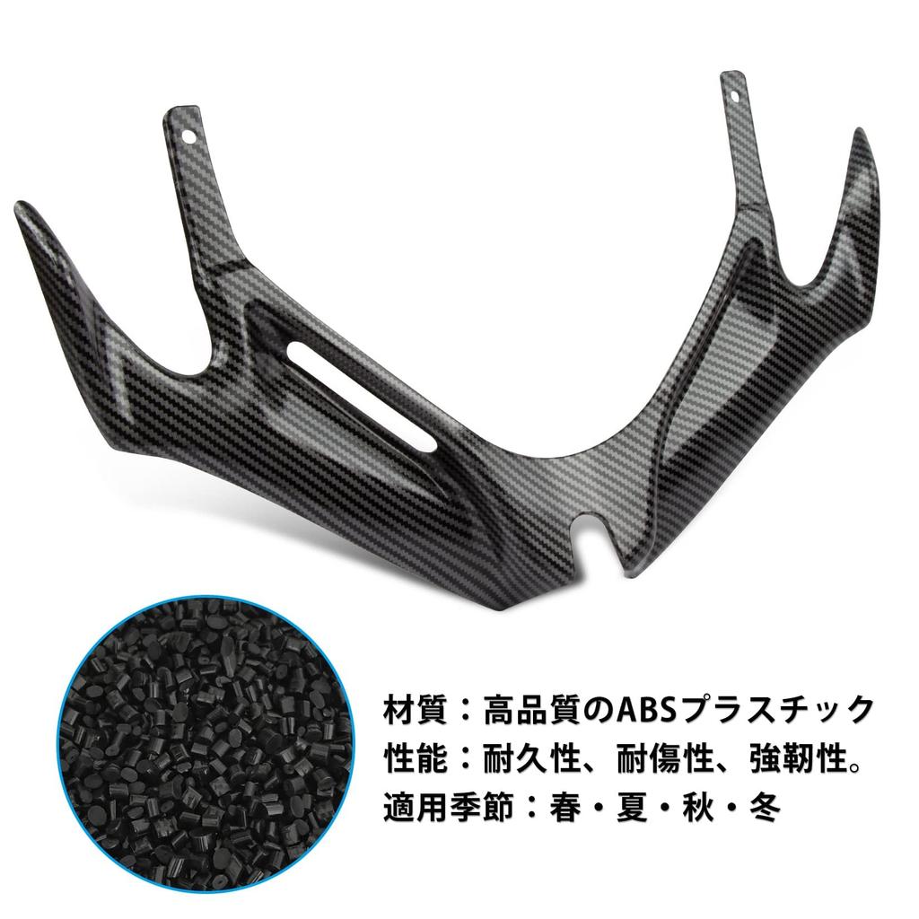 CBR Front Fairing, Front Windscreen Panel, Fairing Winglet Wind Fin Spoiler Trim Cover for Honda CBR 250RR 2017 2018 2019 2020 2021 2022 2023 2024