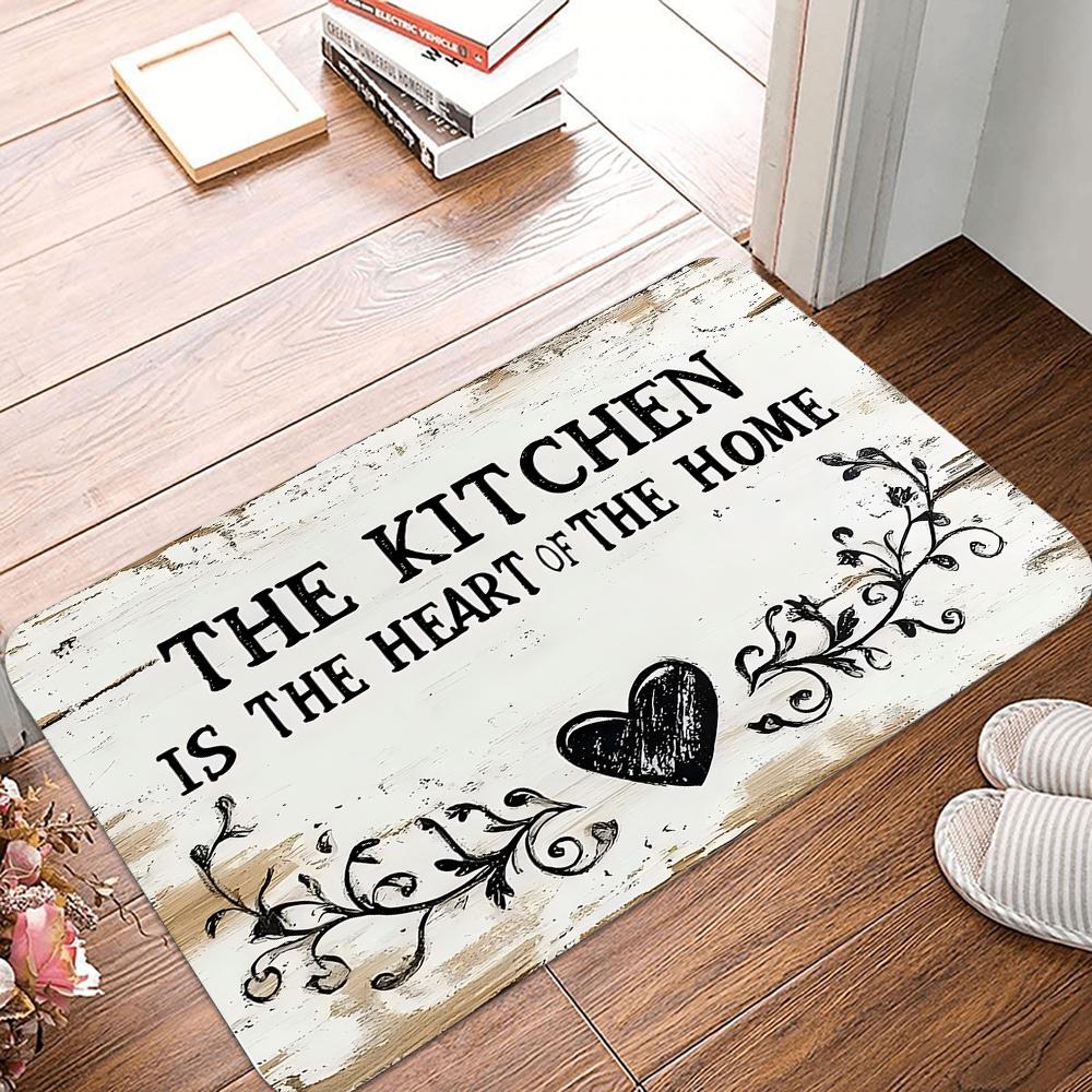 

Rustic Home Kitchen Welcome Mat Door Rug for Living Room Bedroom Entrance Hallway Durable Floor Decor Gift Idea Foot Mat 40x60cm