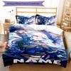 3pcs Custom Name Genshin Impact Characters Bedding Set Duvet Cover Closure Includes 1 Duvet Cover & 2 Pillowcases for All Seasons Bedroom Decor