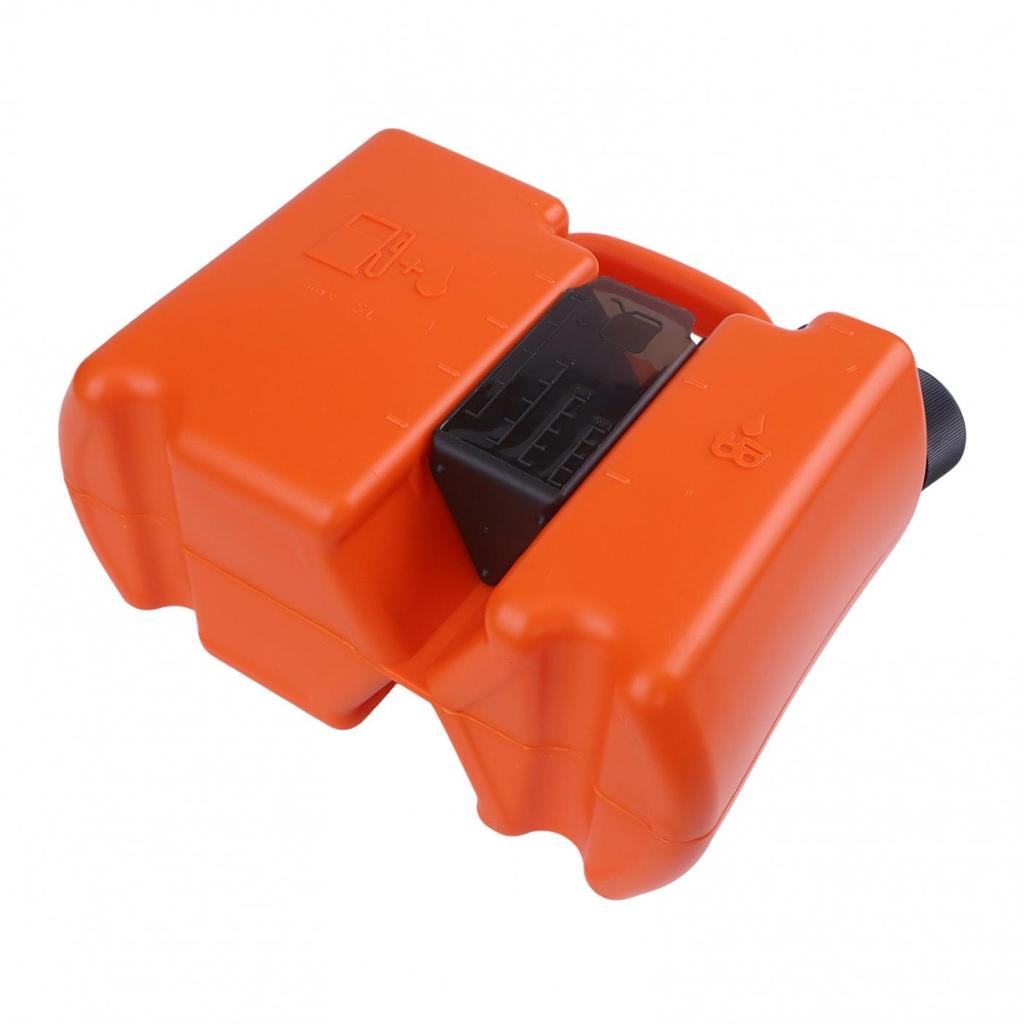 Robust 5 Liter Fuel And Bar Oil Combi Can With Integrated Tool Carriers
