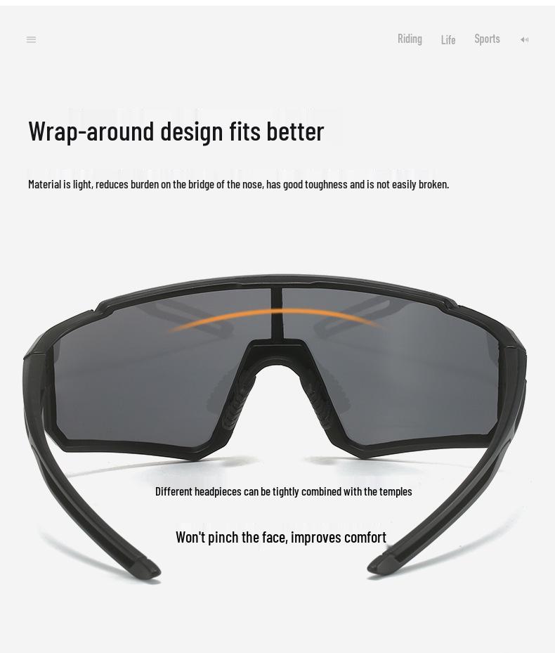 Stylish Unisex Windproof Cycling Sunglasses - European & American Design
