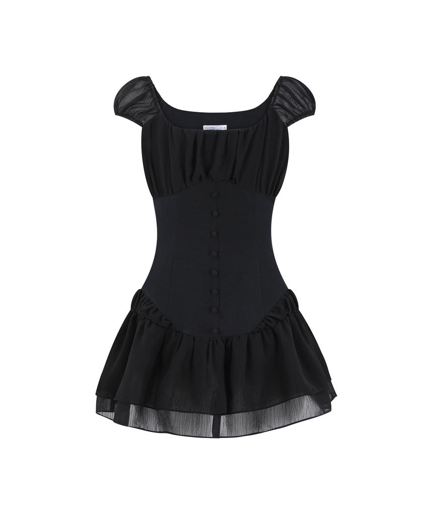 Leijeumiya Nymph Sasha Mini Dress [Black]