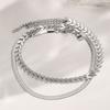 Stainless Steel Anklet Creative Splicing Wrap Around Leaf Design Blade Chain Anklet For Women Jewelry Goddess Banquet Fine Gifts