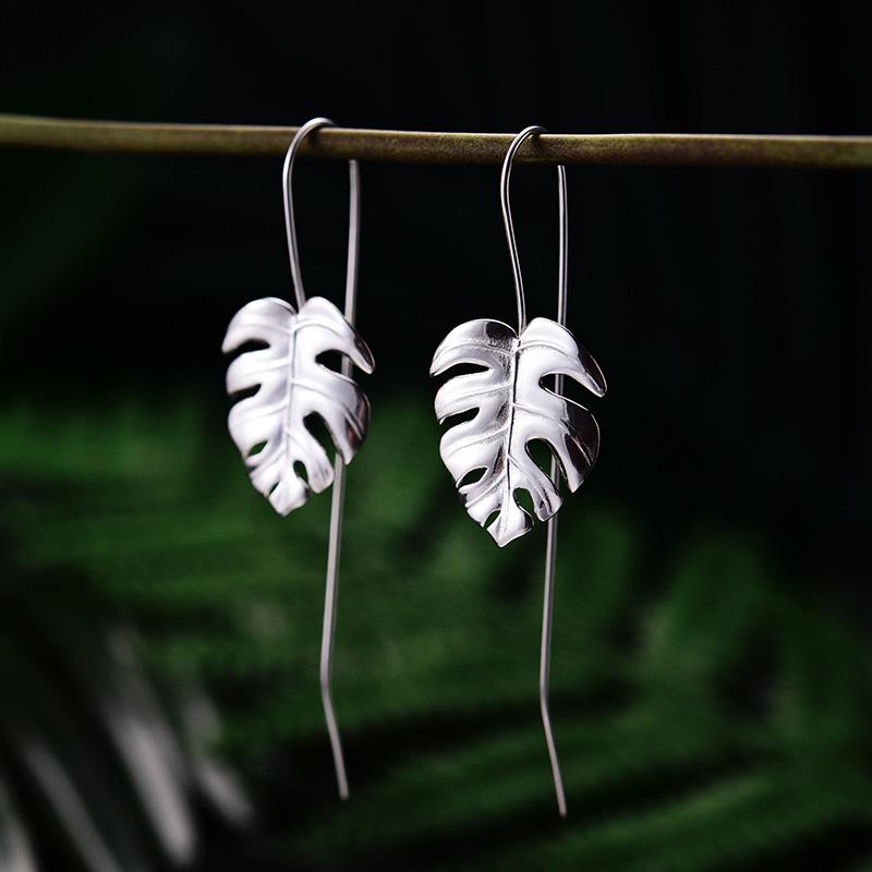 Lotus Fun Monstera Bltter echte 925 Sterling Silber handgemachte Schmuck  Ohrringe fr Frauen Bijoux gnstig kaufen  Preis, kostenloser Versand,  echte Bewertungen mit Fotos  Joom
