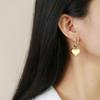 Stainless Steel Earrings Star Heart Flower Twist Pentagram Hollow Earrings Gold Earrings Ladies Jewelry