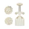 Dessert Molds Cake Molding Cake Pressing Molds Flower Shape ABS Texture Dessert Pressing Tool Present for Professional