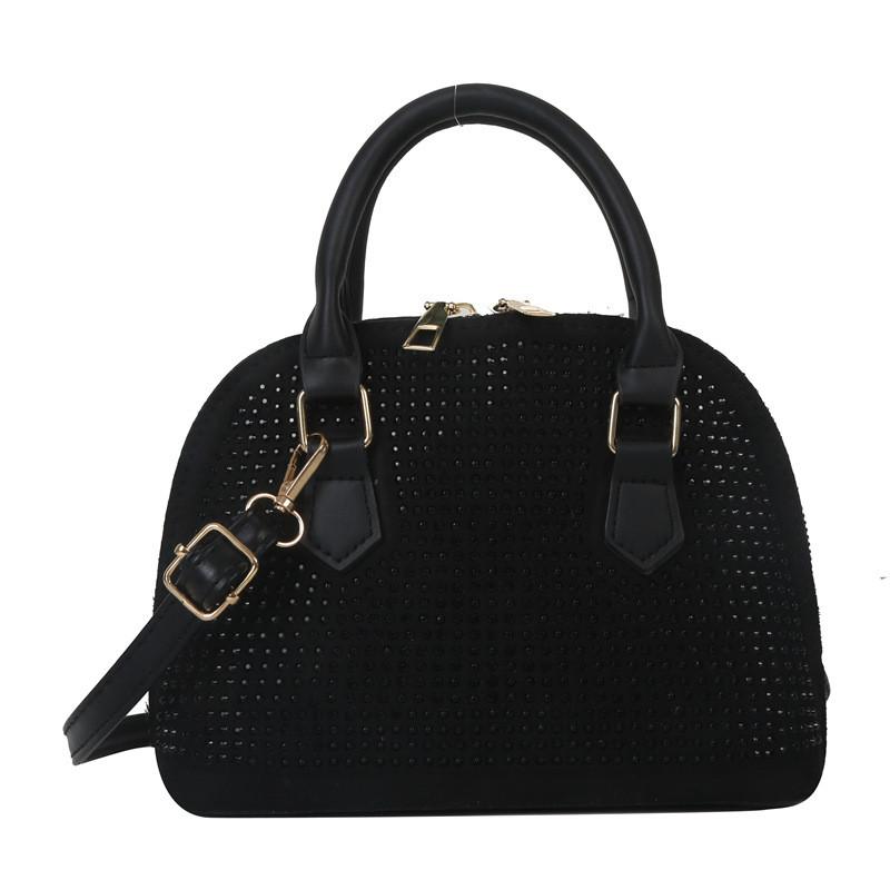 Chic Black Pu Shell Bag Stylish Women's Handbag Trendy Crossbody Tote For Every Day