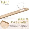 Kicoriya Wooden Tray, Rectangular, Cafe Serving Tray, Non-Slip, Medium