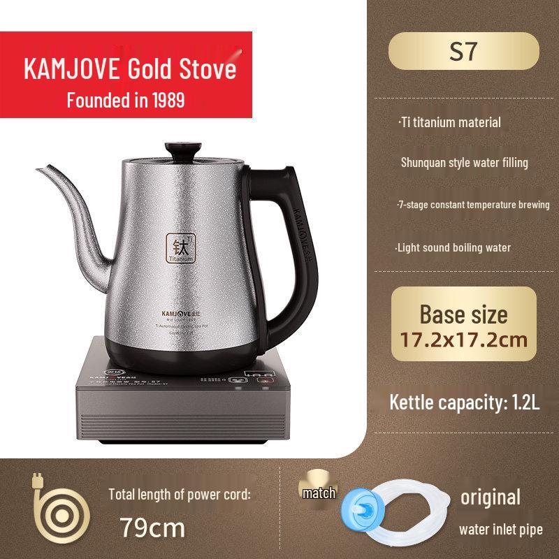 Jinzao S7 Pure Titanium Insulated Electric Kettle - Fully Automatic Household Kettle.