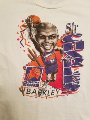 CHARLES BARKLEY Heavy Cotton White Full Size Unisex Shirt C157 Unisex T-Shirt