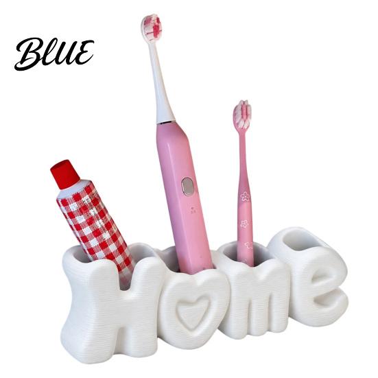 Toothpaste Holder for Style Multi Compact 4-Compartment Toothbrush Holder Counter HOME Organizer Modern Compartment Storage