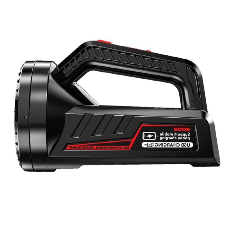 High Light LED Searchlight 1200mAh Long Range Torch USB Rechargeable Work Light P90 Waterproof Floodlight Powerful Flashlight