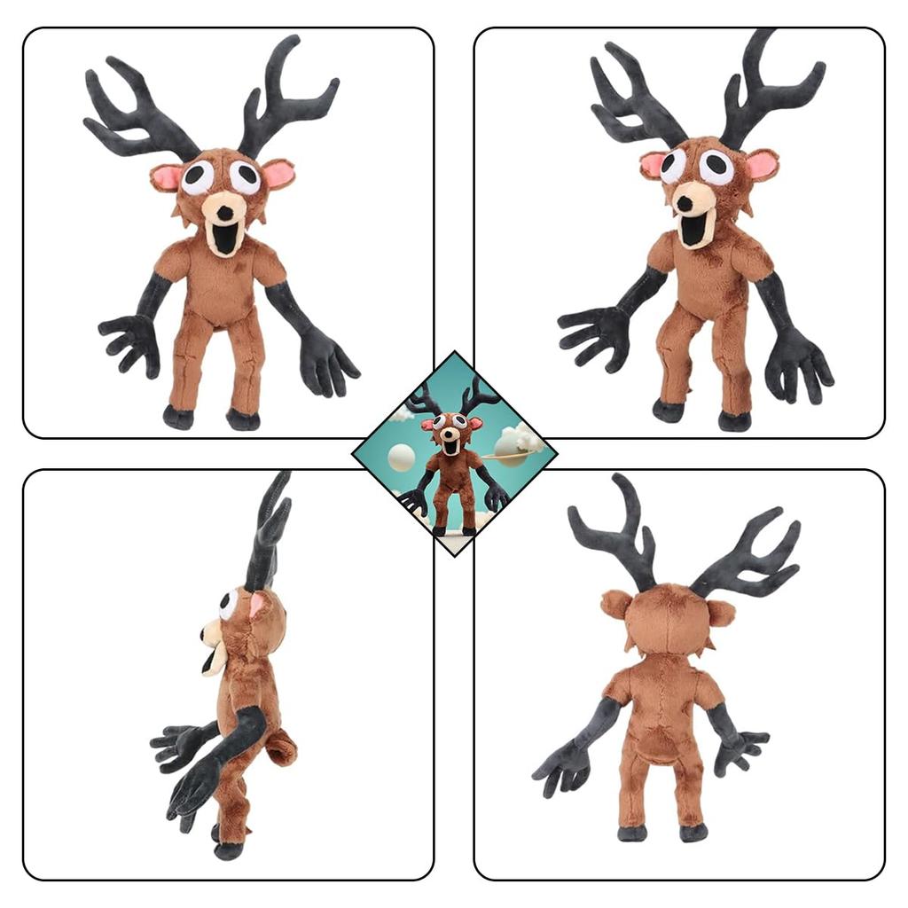 SUANES 99 Noites na Floresta Brinquedo de Pelúcia, 99 Noites Sobrevivência na Floresta, Mascote das Noventa e Nove Noites na Floresta, Brinquedo de Pelúcia de Monstro Fofo, Presente para Fãs,