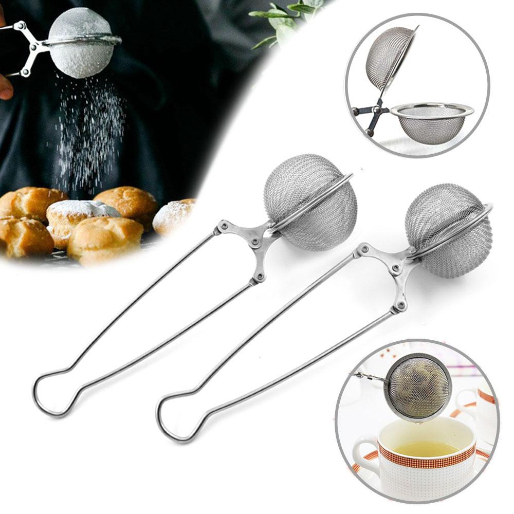1-4Pcs Tea Infuser Handle Tea Ball Sphere Mesh Tea Strainer Coffee Herb Spice Filter Diffuser Kitchen Gadget Stainlesss Steel