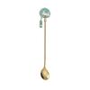 4Pcs Stainless Steel Dessert Spoon Fork Long Handle Coffee Stirring Spoons Cats Teaspoon for Dessert Milkshakes Salad